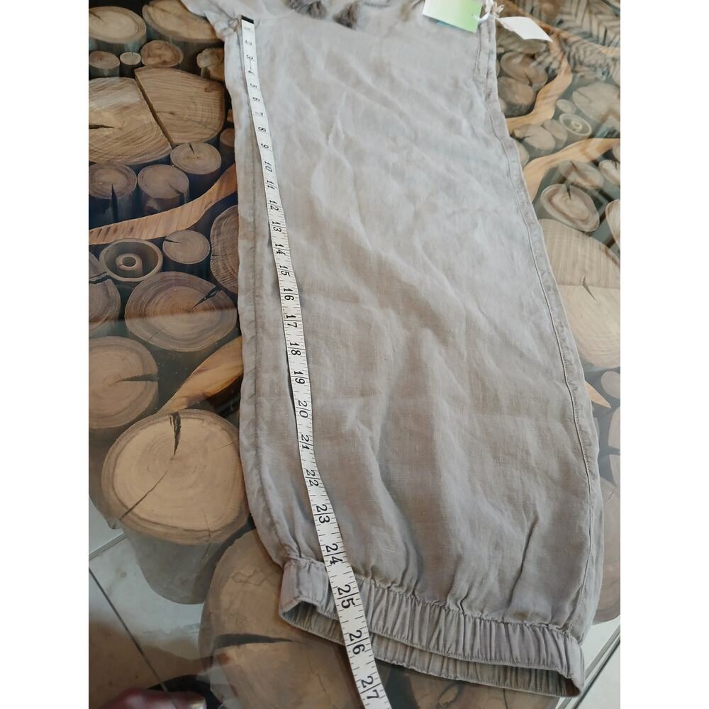 Sigrid Olsen 100% Linen Pants Elastic Drawstring … - image 6